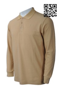 P741 Sample custom Polo shirt style Design long sleeve Polo shirt style Brand name buckle Custom color Polo shirt style Polo shirt manufacturer